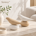 Sorevy™ Serene Pebble Bird Sculpture Set
