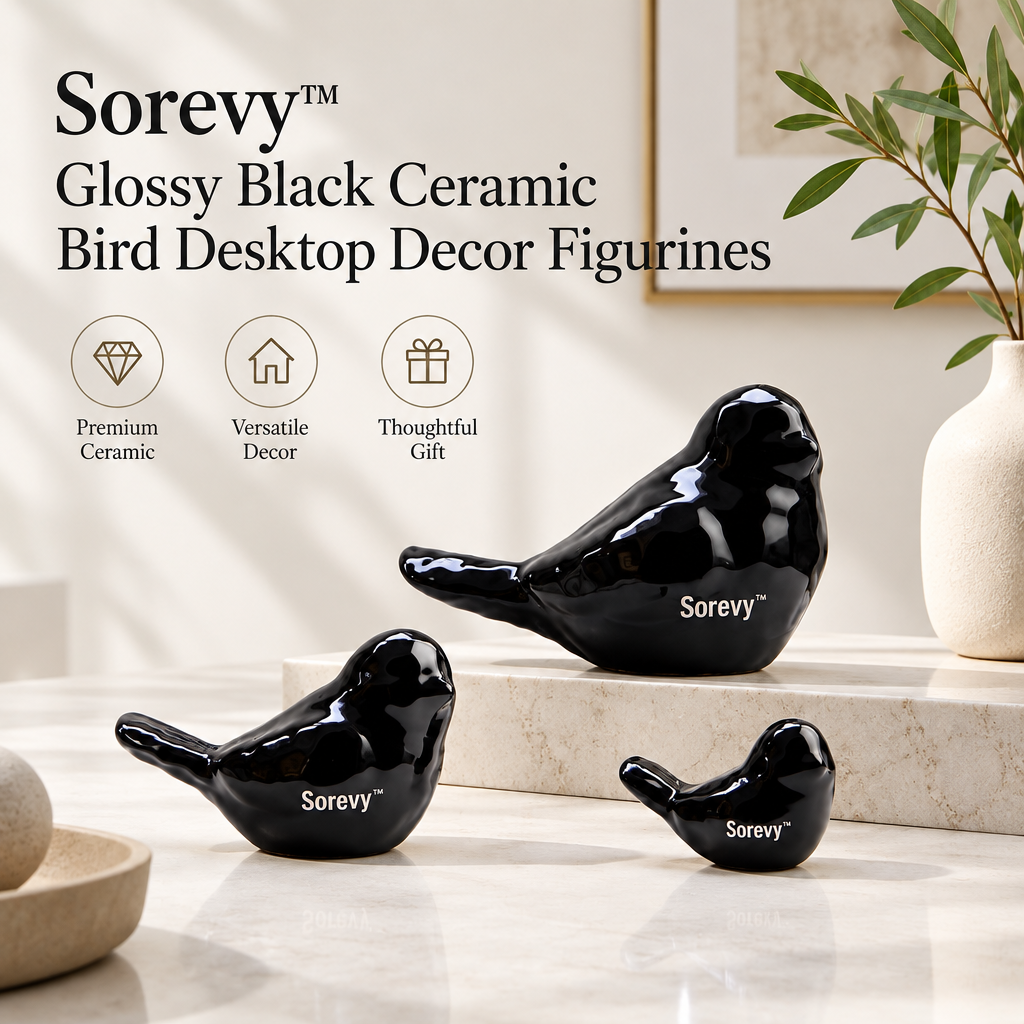 Sorevy™ Obsidian Songbird Figurine Set - detail 3