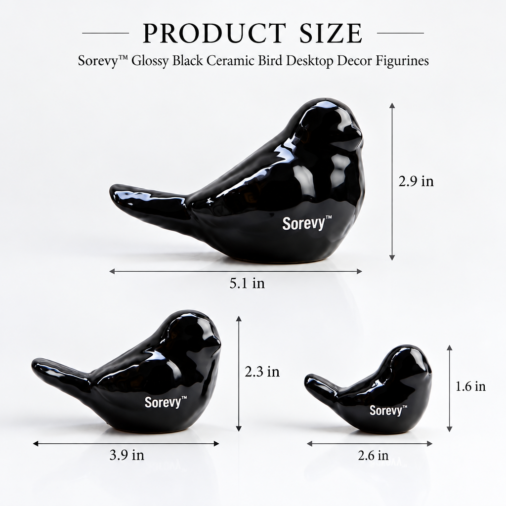 Sorevy™ Obsidian Songbird Figurine Set - detail 4