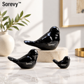 Sorevy™ Obsidian Songbird Figurine Set