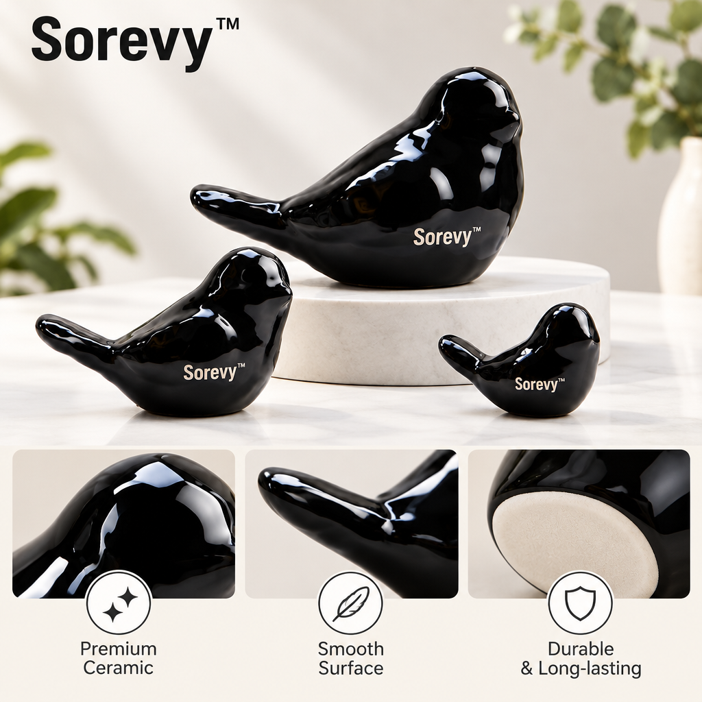 Sorevy™ Obsidian Songbird Figurine Set - detail 5
