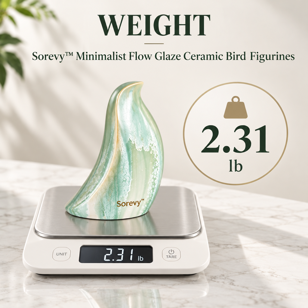 Sorevy™ Seafoam Flow-Glaze Bird Trio - detail 3