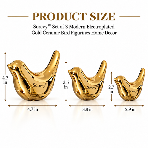 Sorevy™ Aurelia Gold Bird Trio - detail 2