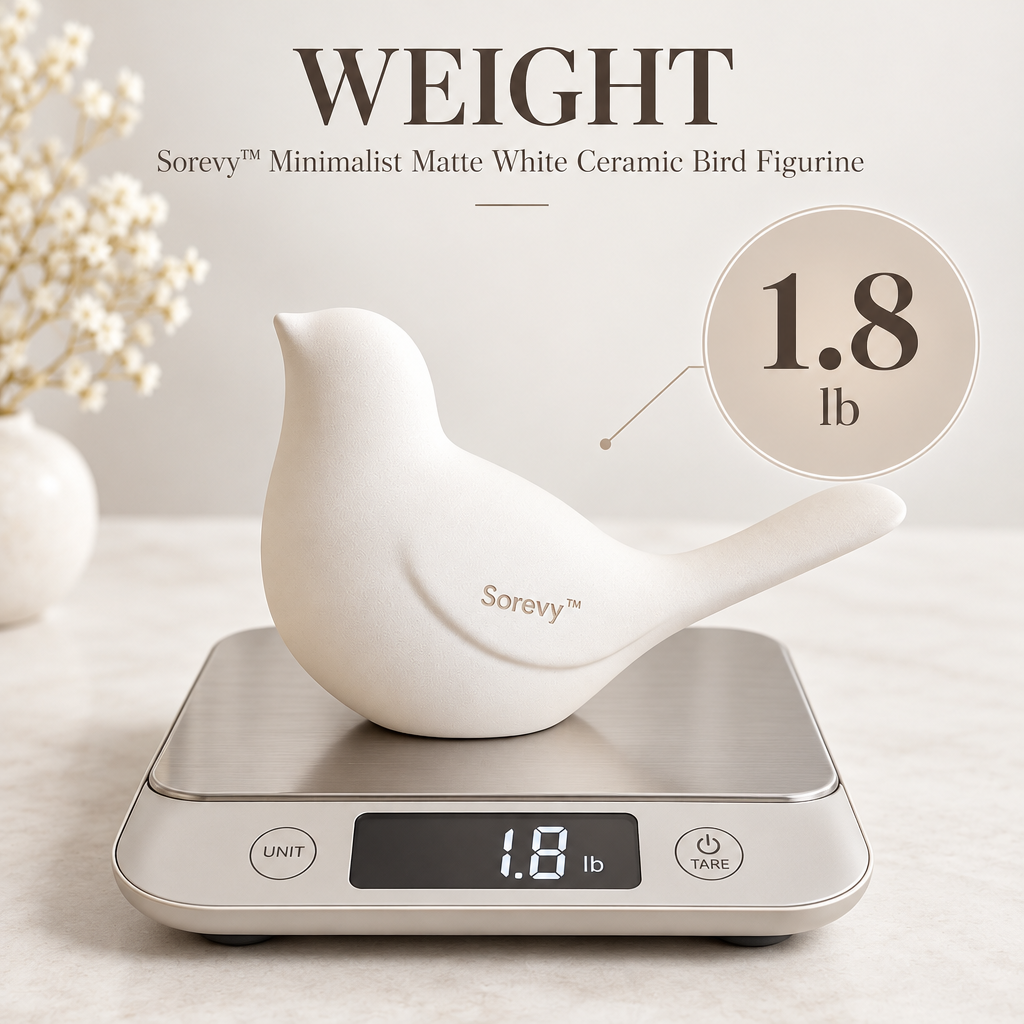 Sorevy™ Quiet Dove Matte White Sculpture - detail 5