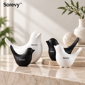 Sorevy™ Yin-Yang Ceramic Bird Trio