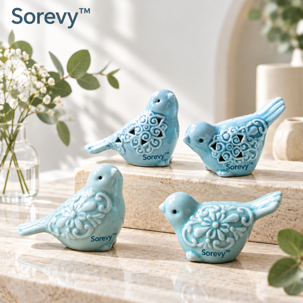 Sorevy™ Azure Lace Pierced Bird Quartet