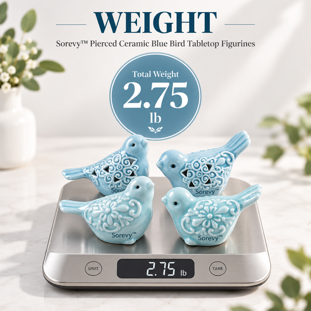 Sorevy™ Azure Lace Pierced Bird Quartet - detail 4