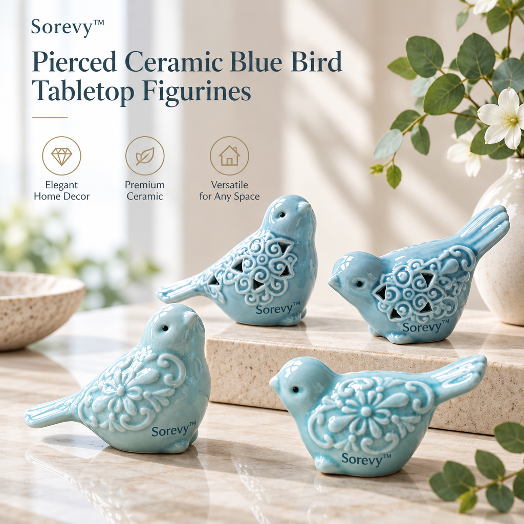 Sorevy™ Azure Lace Pierced Bird Quartet - detail 5